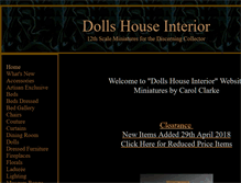 Tablet Screenshot of dollshouseinterior.co.uk